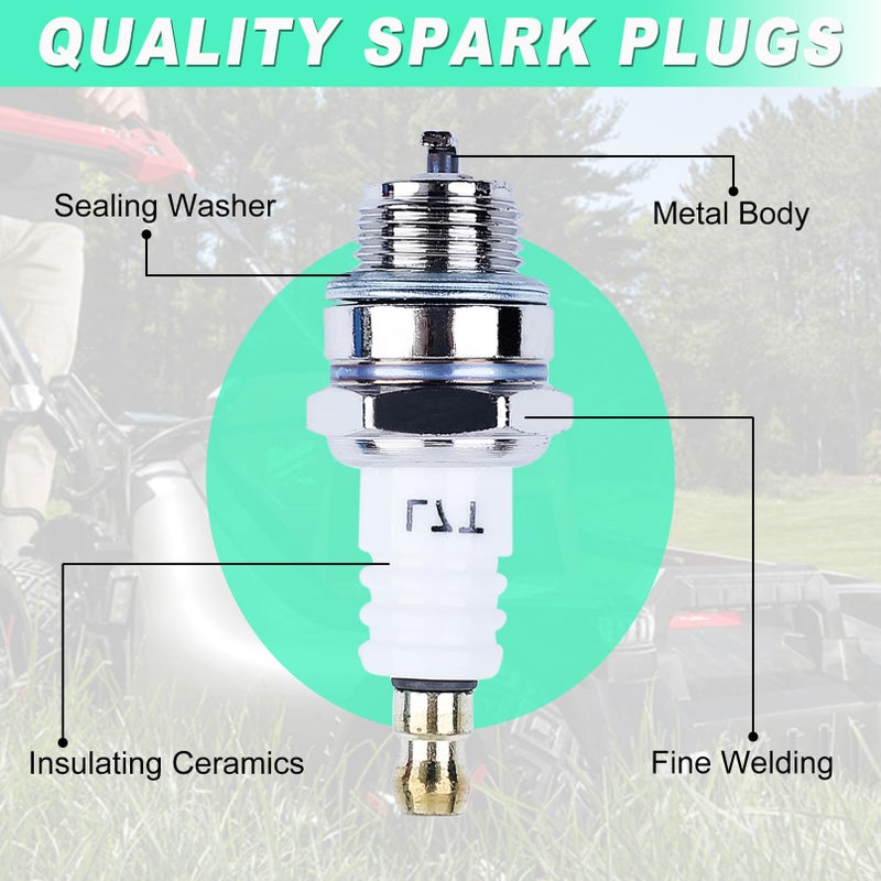 Adefol Spark Plug Replacement for NGK BPMR7A, L7T and for Champion CJ8 RCJ6Y RCJ7Y & More Types Sparkplug, Adefol Spark Plugs Fit for Stihl & Husqvarna Chainsaw Lawnmower Engines - Image 3